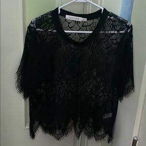 ANTHRO SEE-THRU BLOUSE